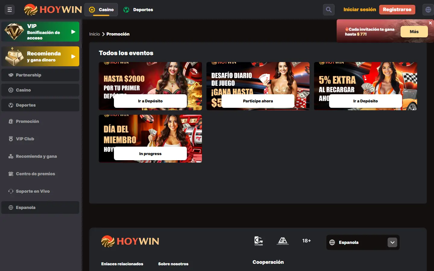 Actividades de Hoywin
